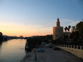 Sevilla, river sunset