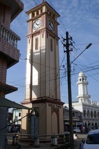 the Purcell Tower and a rare mosque
