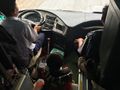 one of the smaller passengers gets a bus driving lesson