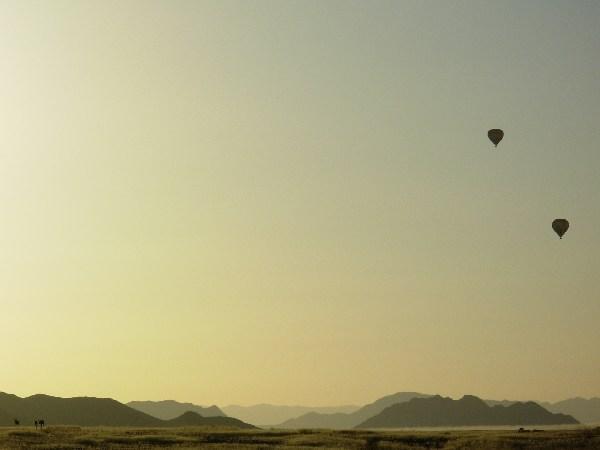 hot air balloons near Sossusvlei