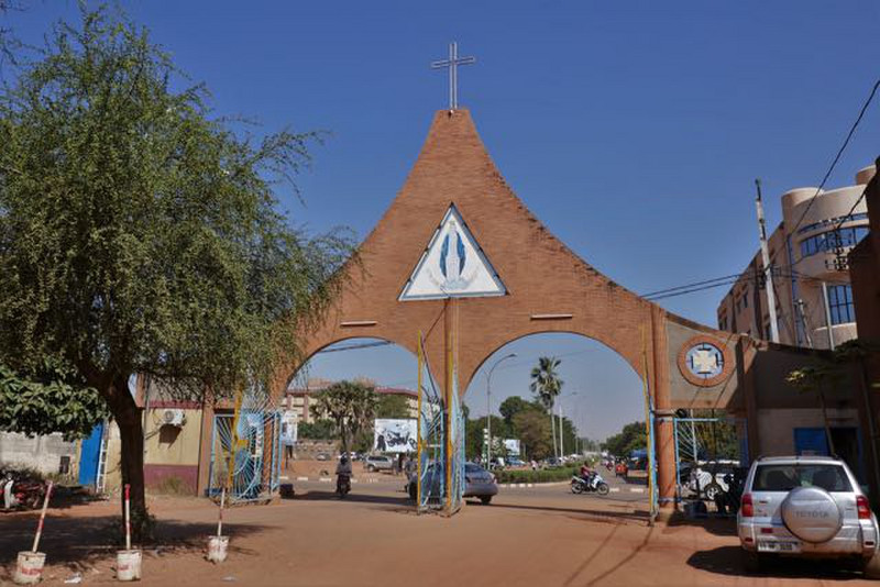 gateway to the Ouagadougou Cathedral