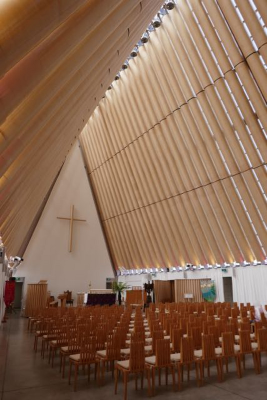 inside the Transitional Cathedral