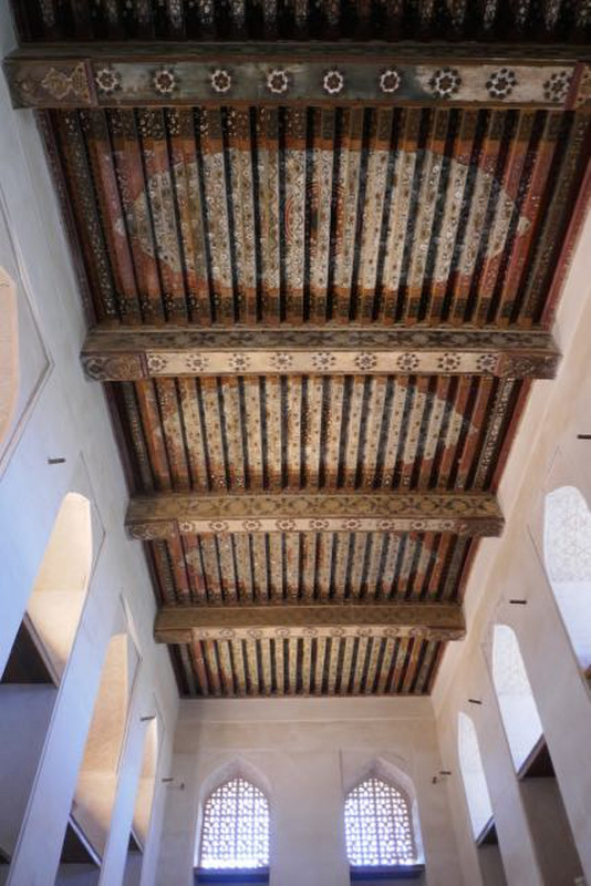 Jabreen Castle's sun-and-moon room ceiling