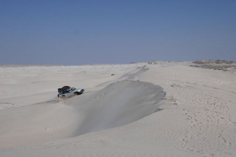 Nawaf tackling the dune, Al Khaluf