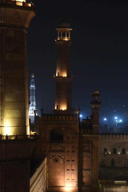 Badshahi Mosque from the Haveli Restaurant
