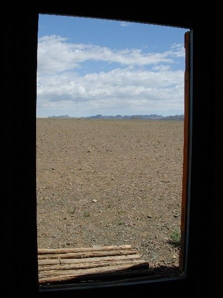 view from our ger in the Gobi