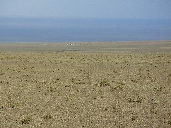 our ger camp in the Gobi