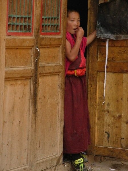 young monk at Labrang Monastery, Xiahe