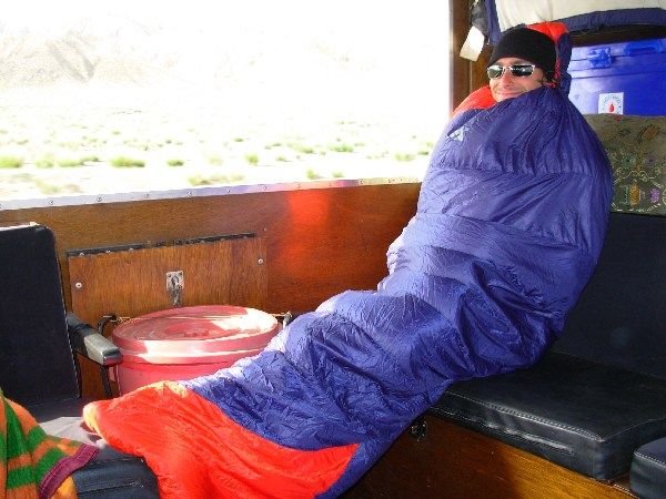 in the back of the truck, you need to bundle up!