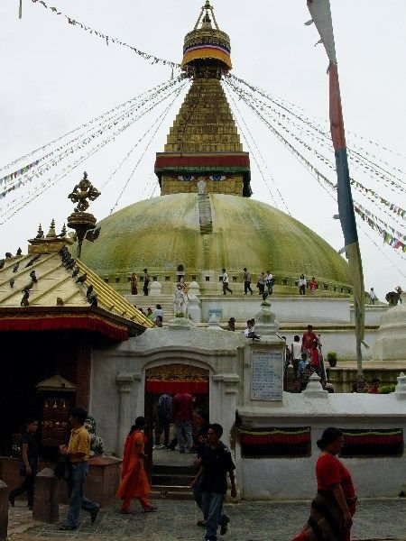 pilgrims at Boudhanath stupa, Kathmandu