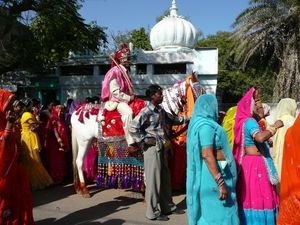 Rajasthani wedding procession