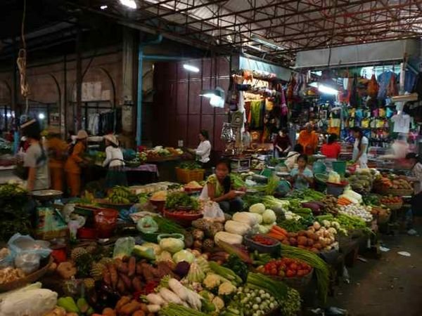 the fruit and veg section of the old market