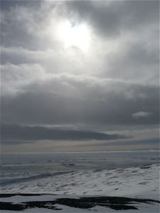 sun and snow clouds