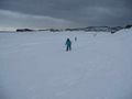 hiking back from Shackleton's hut