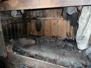George Simpson's bunk in Scott's hut