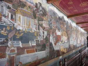 part of the mural at Wat Phra Kaew