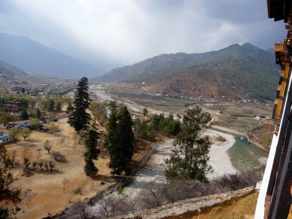view from Paro Dzong