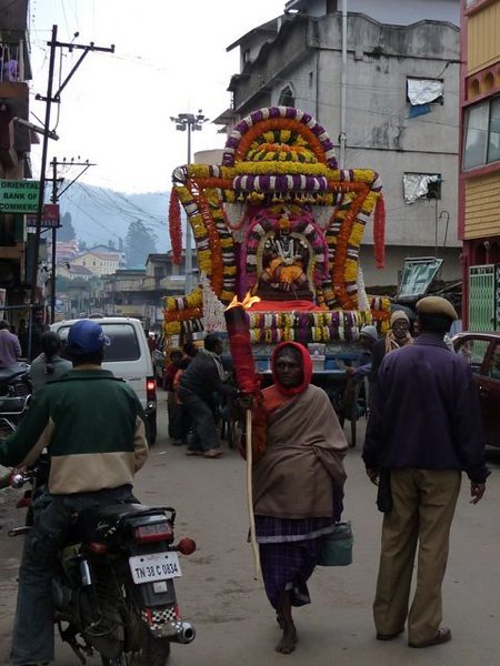 shrine on the move, central Ooty