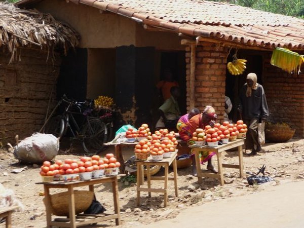 village on the way between the border and Bujumbura