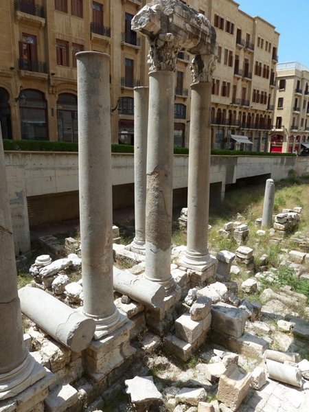 remains of an old Roman market, Beirut