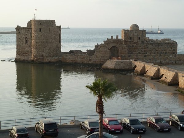 evening light on the Sea Castle, Saida