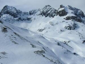 the Arlberg - mountains...