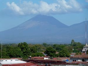 Volcán San Cristóbal from the roof of the cathedral