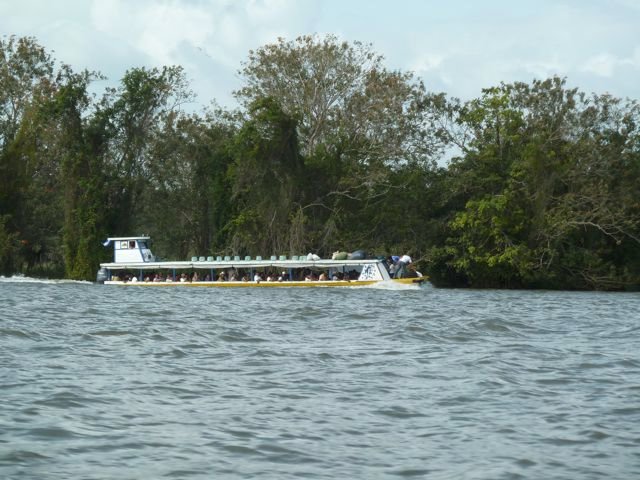 a slow boat on the Río San Juan