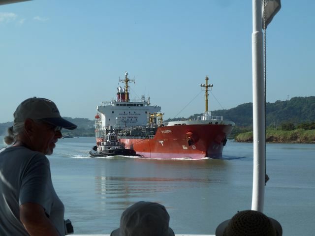 our companion ship for the Miraflores Locks