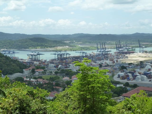 the Miraflores container port