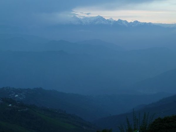 the Himalaya from the top of Heritage Road, Darjeeling