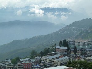 view from the roof of Andy's Guest House, Darjeeling