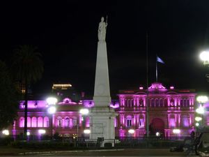 Casada Rosada at night