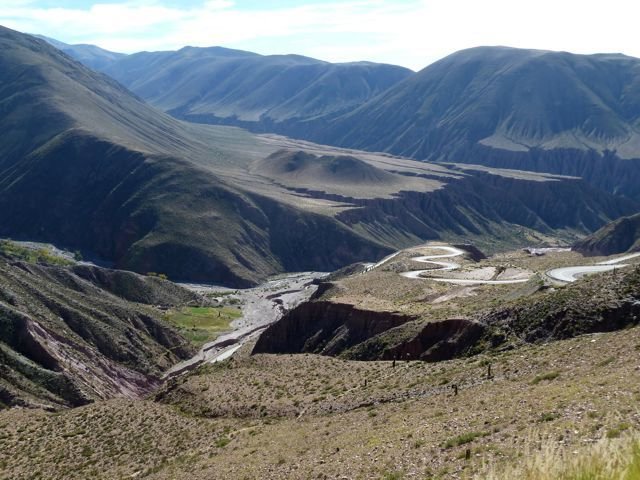 on the road between Purmamarca and the Chilean border