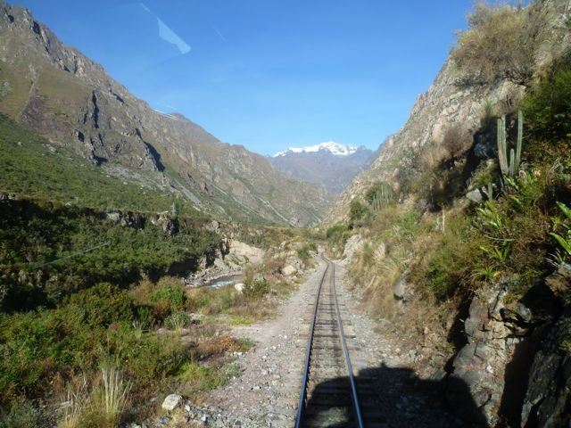 from the train to Aguas Calientes