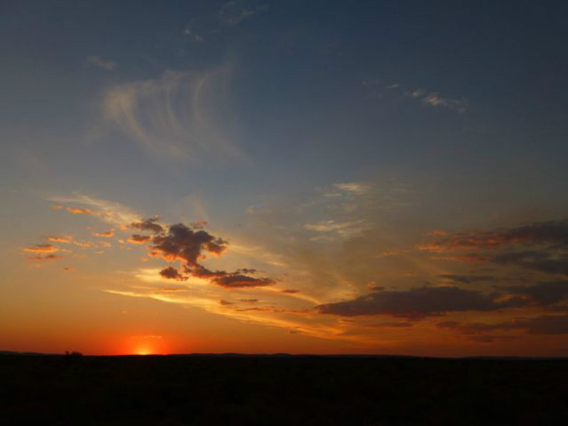 Outback sunset