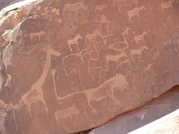 rock carvings at Twyfelfontein