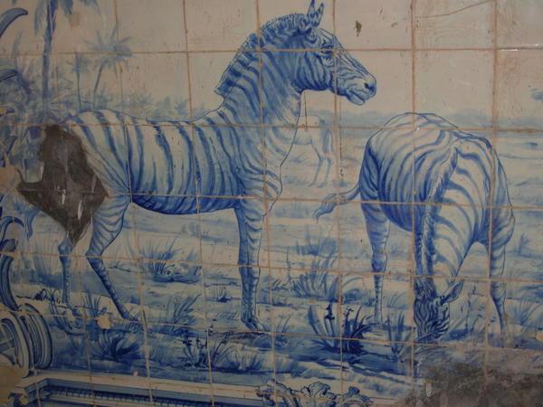 more painted tiles at the Luanda Fort