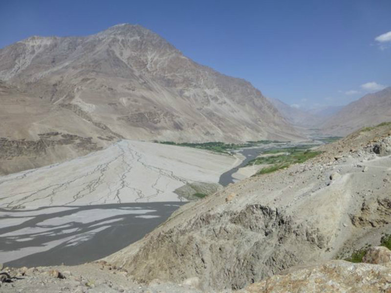 the Wakhan river valley at Wuzed