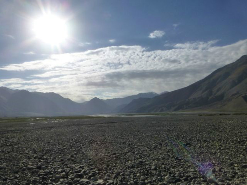 looking back along the Wakhan valley