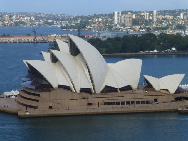 the Sydney Opera House from the Bridge Pylon