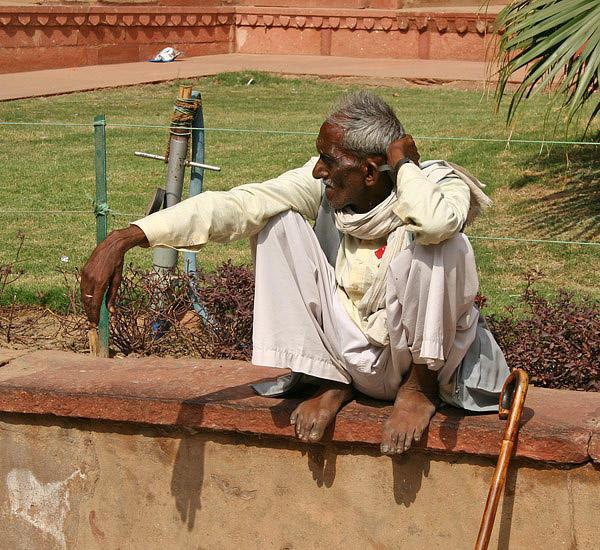 Man at Agra Fort