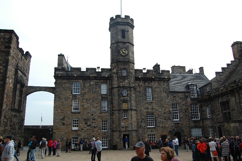 Another view of the building housing the Scottish crown jewels
