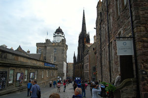 Part of the Royal Mile outside of the Castle Esplanade