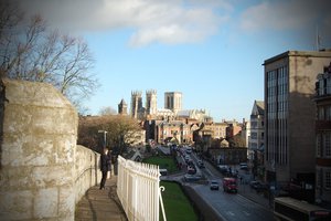 York Minster from castle walls