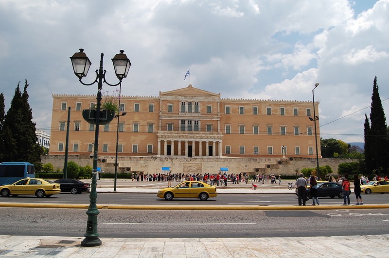 Greek Parliament with Tomb of the Unknown Soldier in foreground