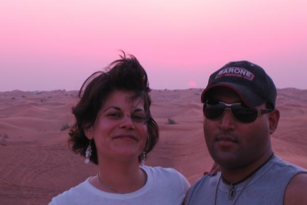 Me, Arun and the desert wind!