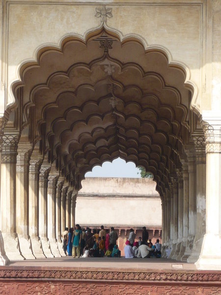 Arches of Agra Fort