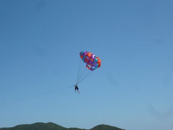 Chloe's first paraglide (with Daddy)