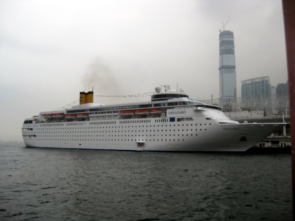 Cruise Boat Docked at Kowloon